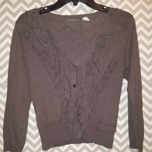 ruffle cardigan